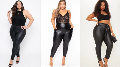 Faux Leather Leggings for Plus Size Women: Embracing Curves with Confidence