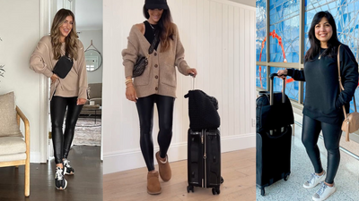 Jet-Set Style: Packing Essentials with Faux Leather Leggings